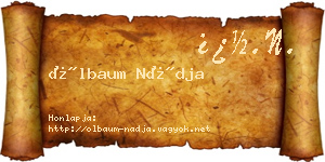 Ölbaum Nádja névjegykártya